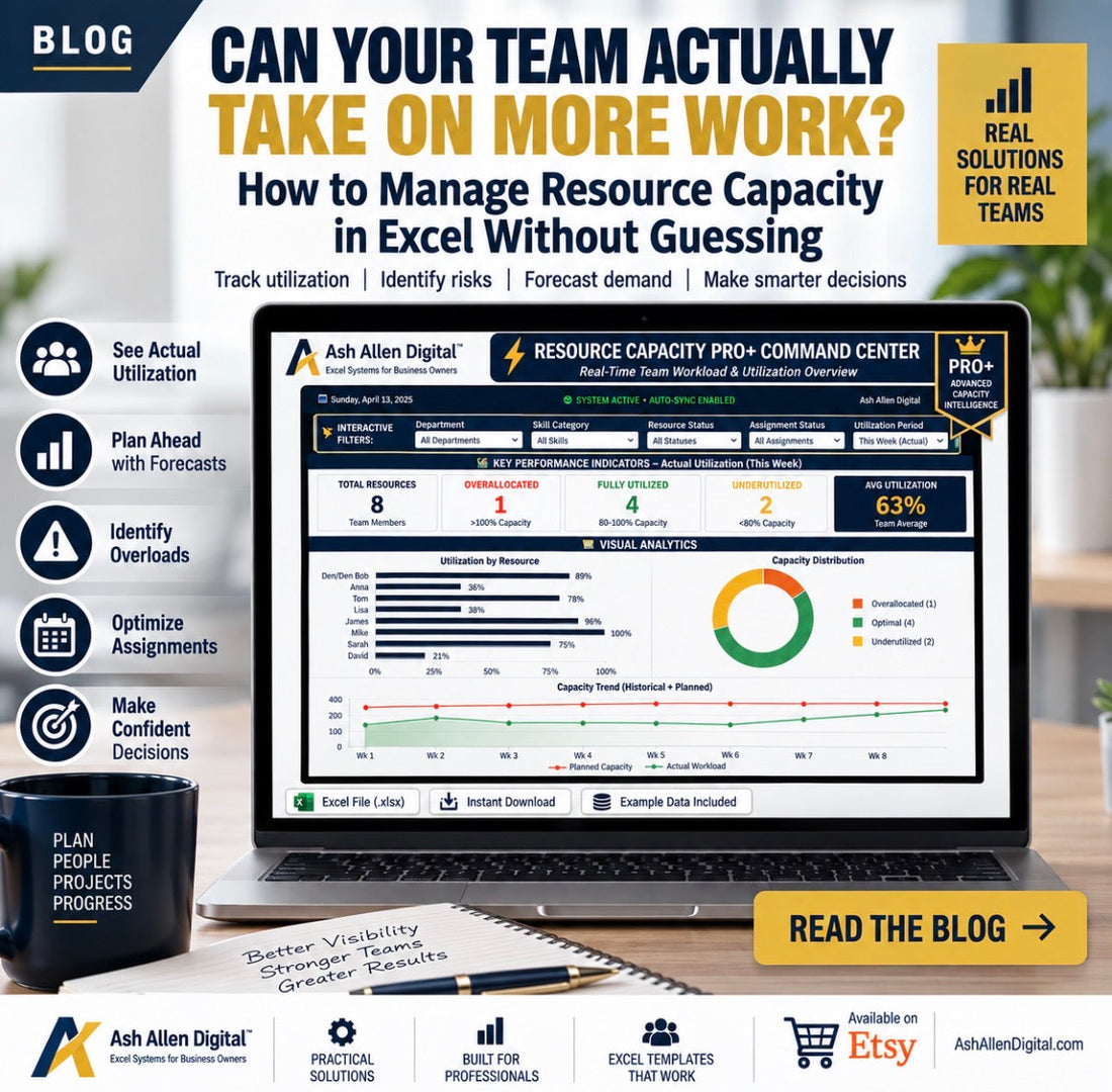 How to Manage Resource Capacity in Excel Without Guessing