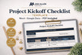 Project Kickoff Checklist Template