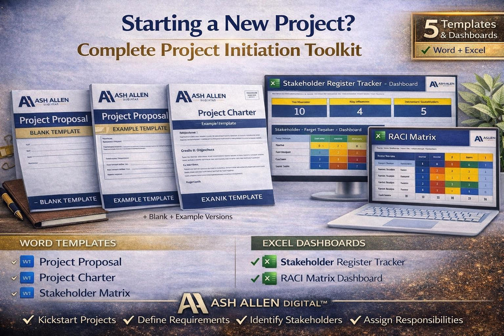 PROJECT INITIATION TOOLKIT | EXCEL & WORD TEMPLATES