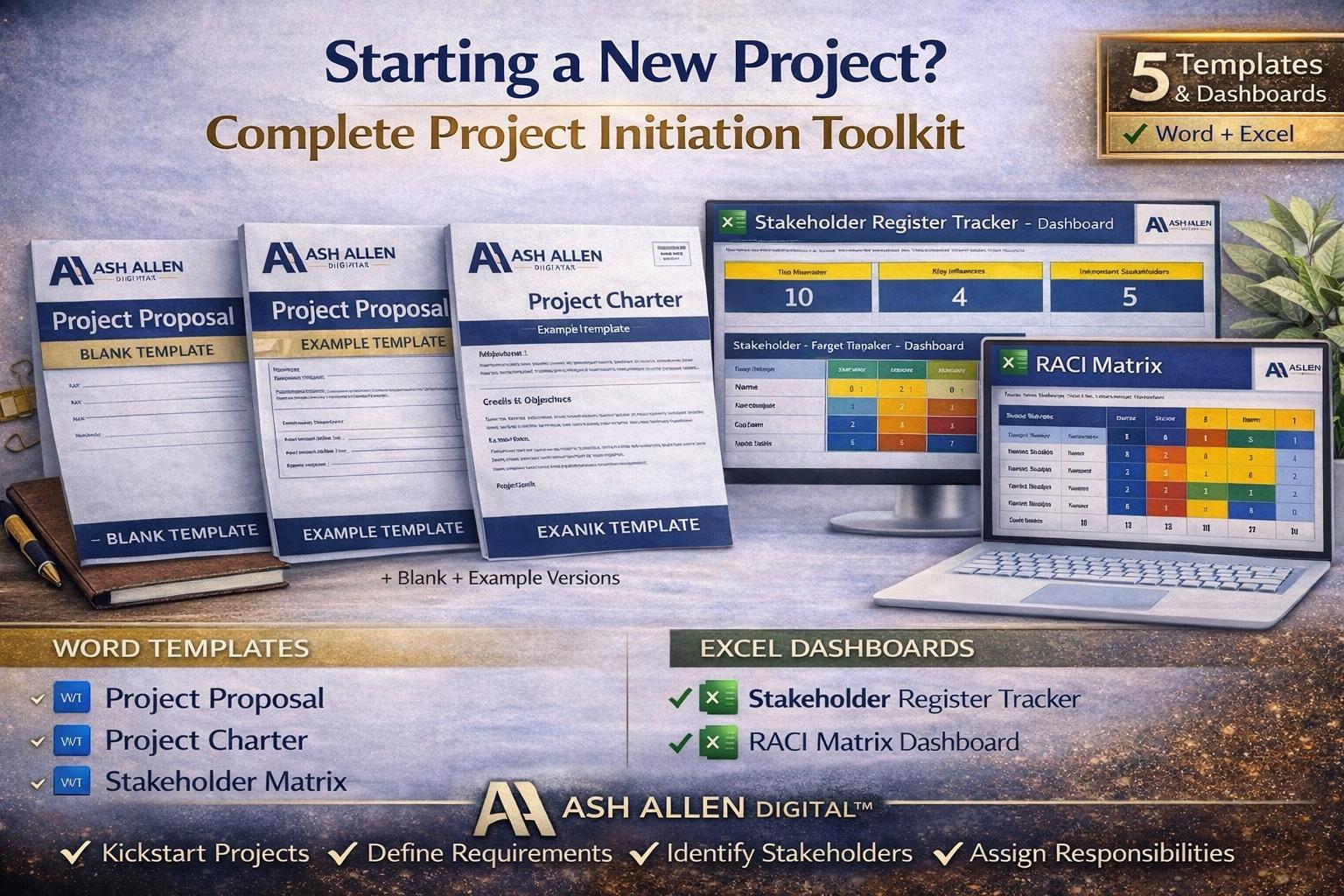 PROJECT INITIATION TOOLKIT | EXCEL & WORD TEMPLATES
