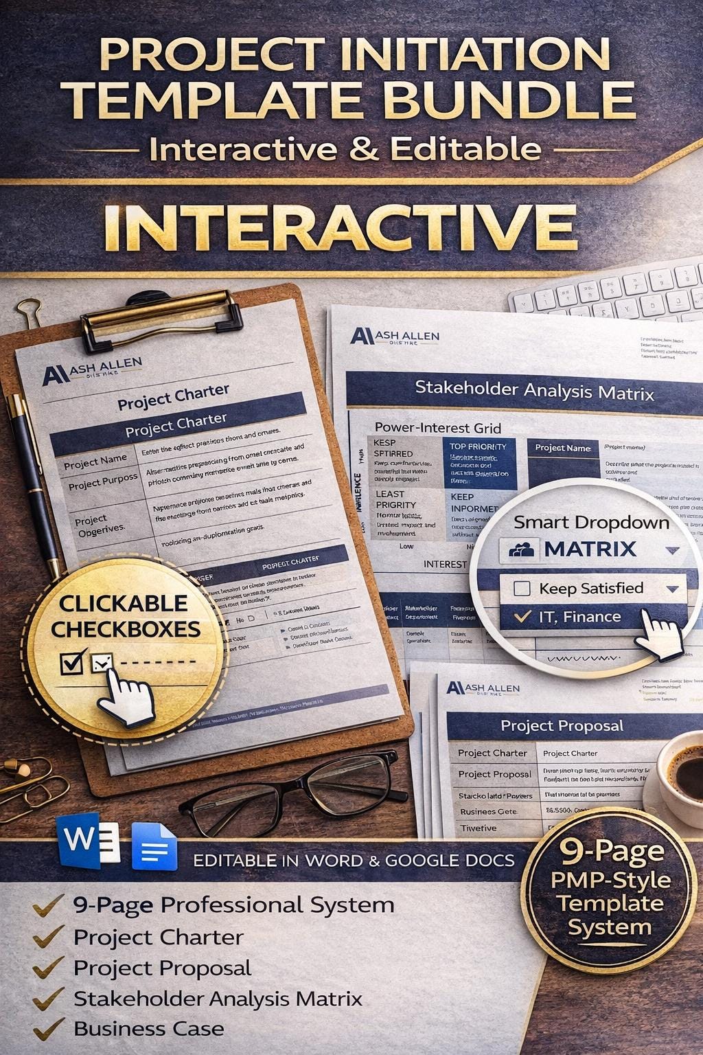 PROJECT INITIATION TOOLKIT | EXCEL & WORD TEMPLATES