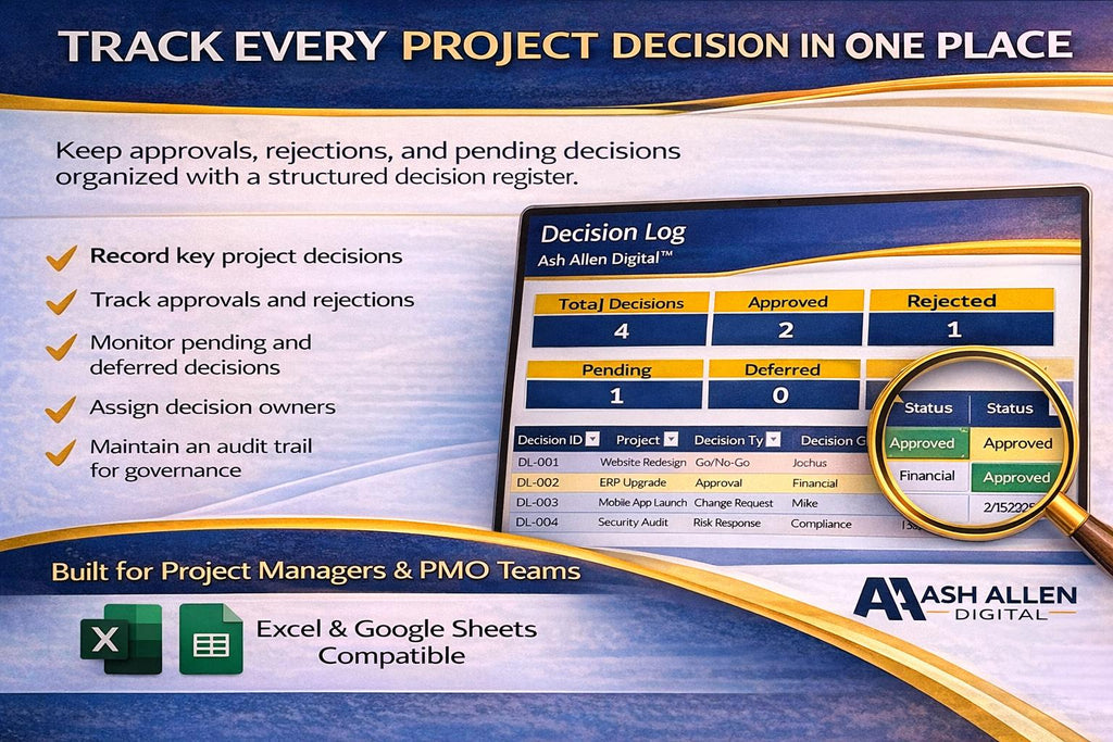 Decision Log Excel Template