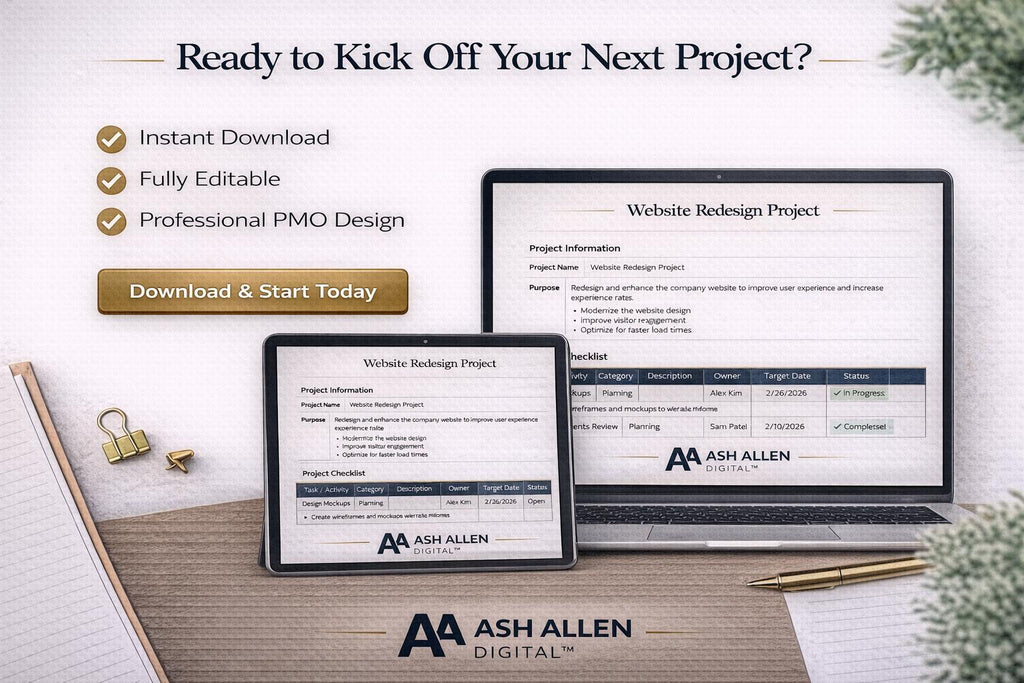 Project Checklist Template