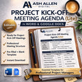 Project Kick-Off Meeting Agenda Template