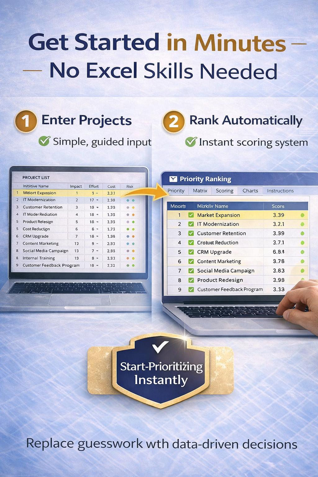 Project Prioritization Matrix Excel Template