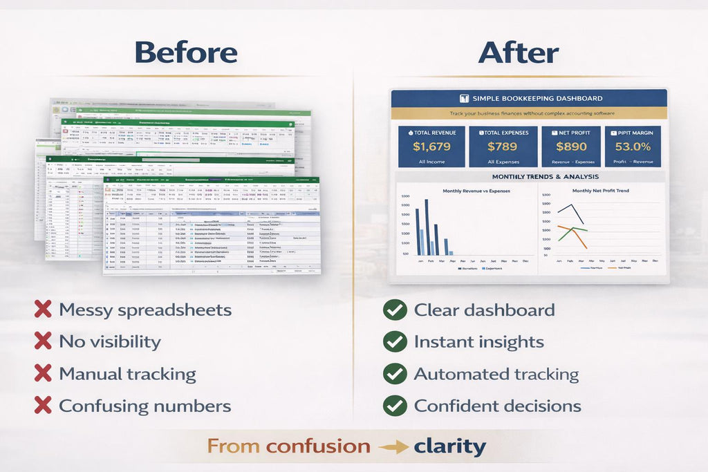 Simple Bookkeeping System Excel