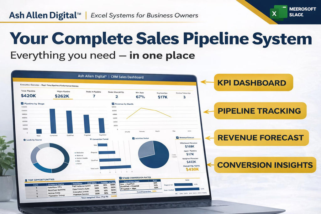 Sales CRM Excel Template