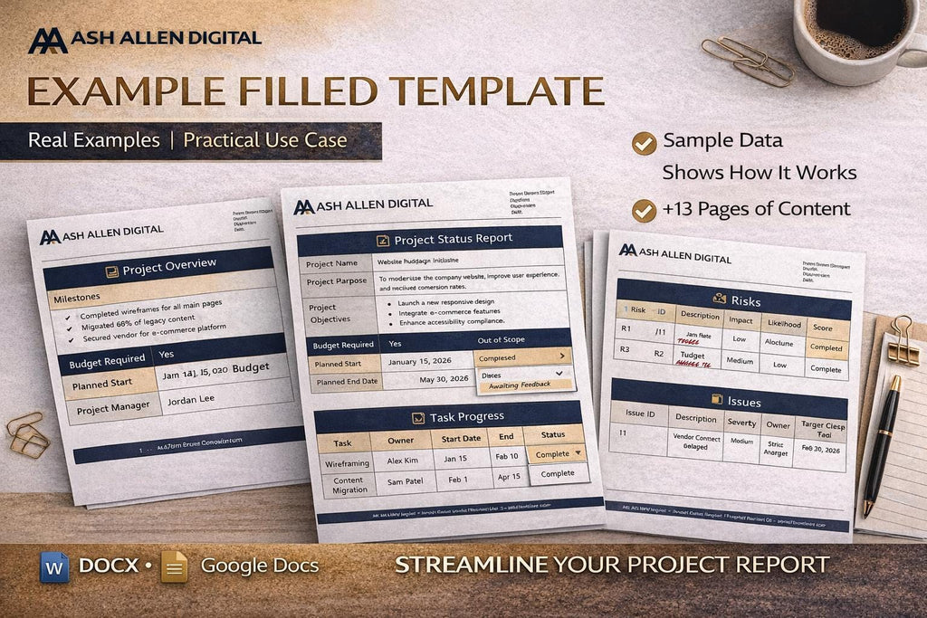 Project Status Report Template