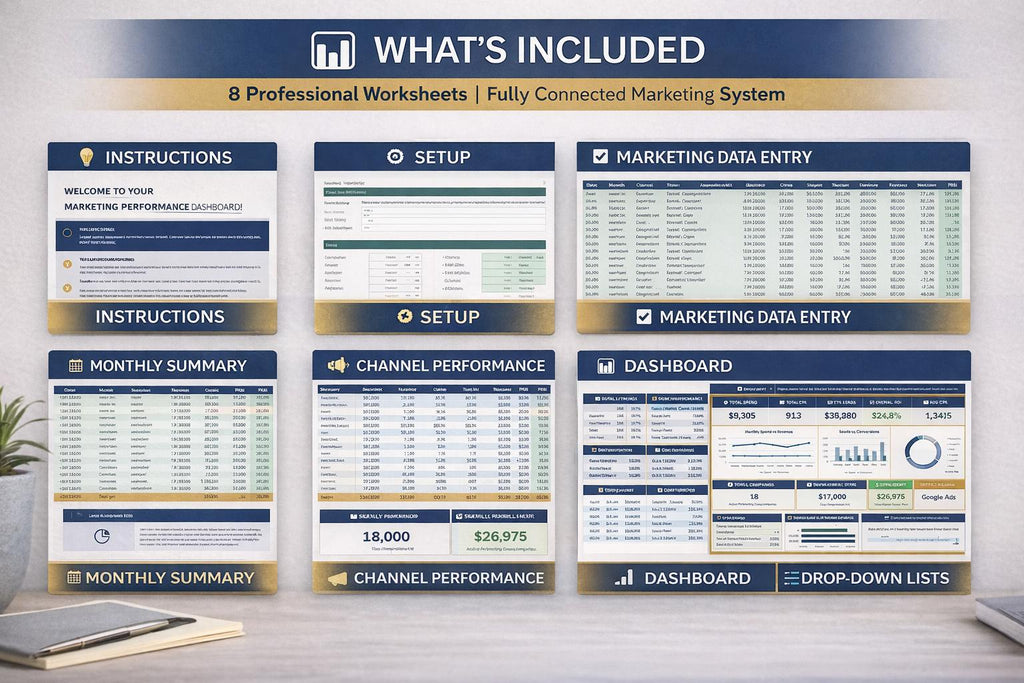 Marketing Dashboard Excel Template