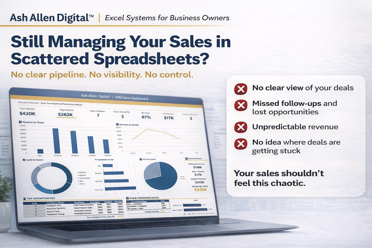 Sales CRM Excel Template