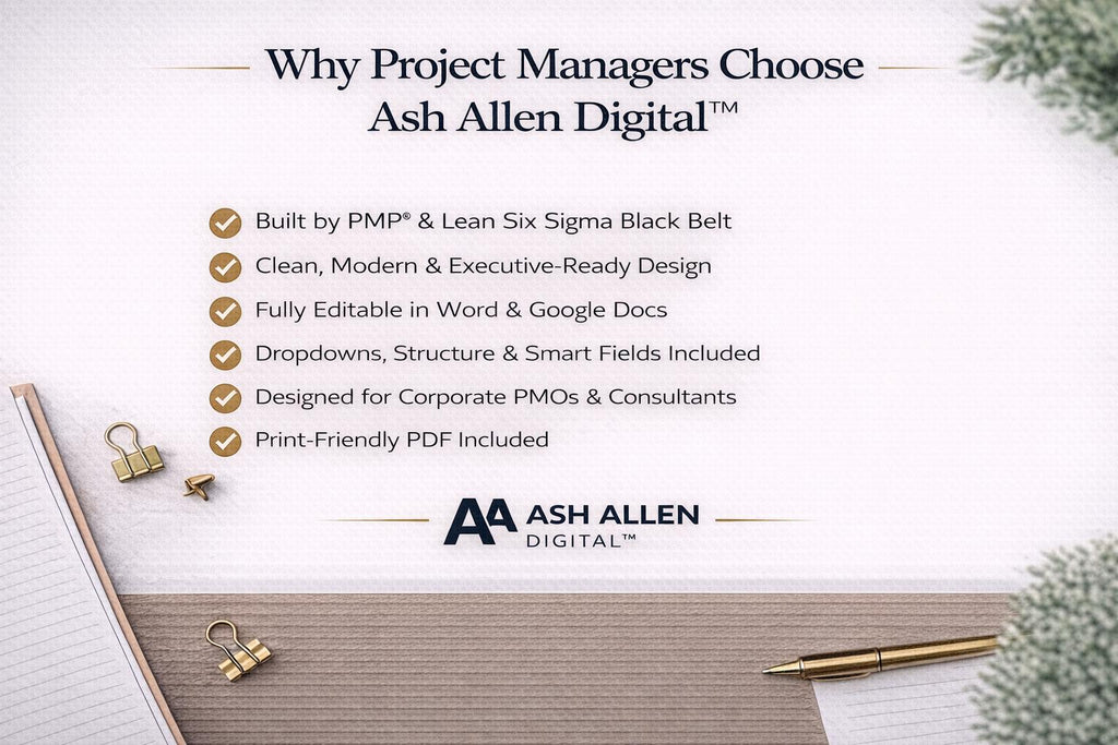 Project Checklist Template
