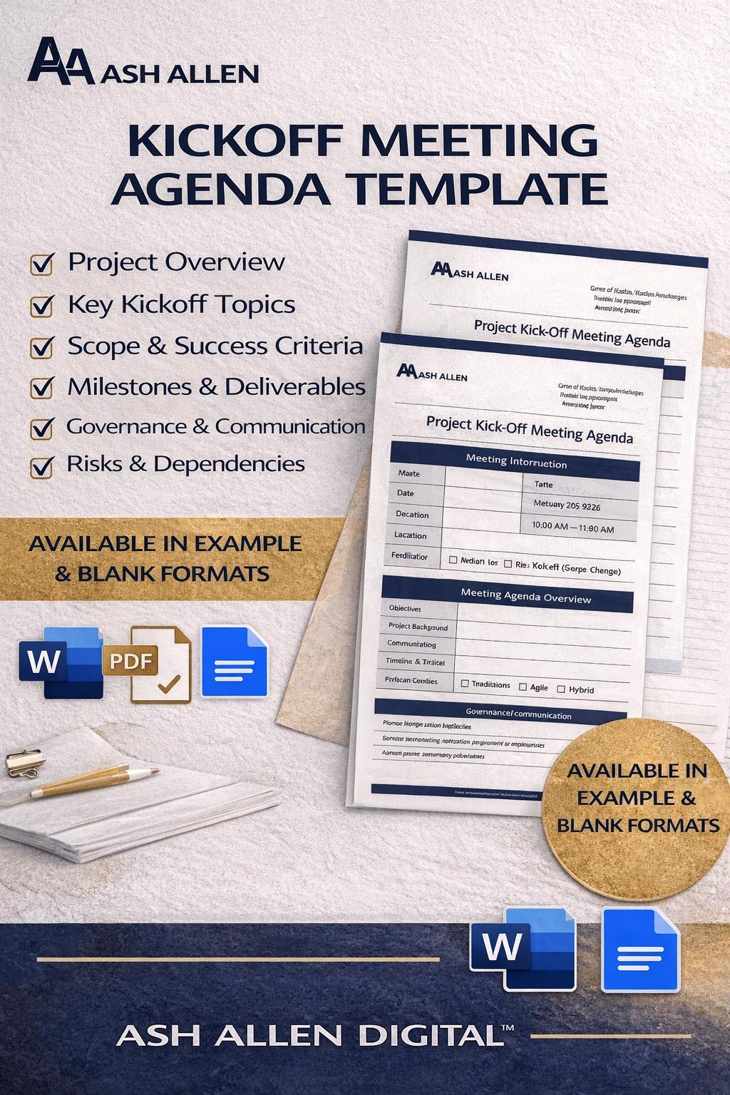 Meeting Minutes Template Bundle