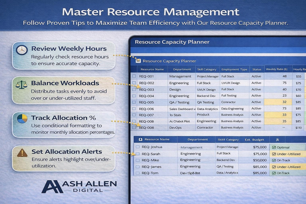 Project Intake Tracker Excel Dashboard