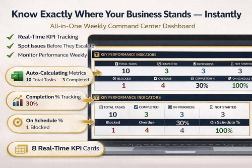 CEO Dashboard Excel Template