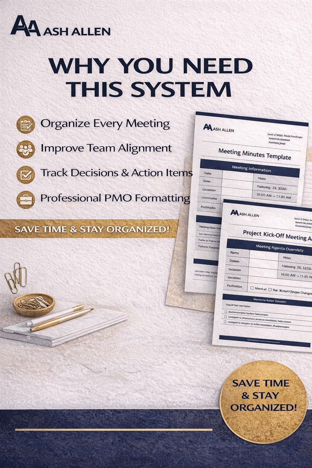 Meeting Minutes Template Bundle