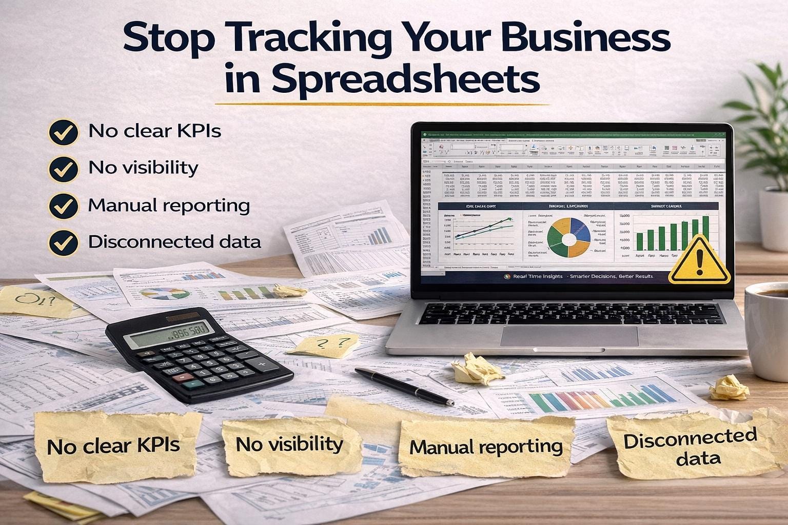 Business KPI Dashboard Excel
