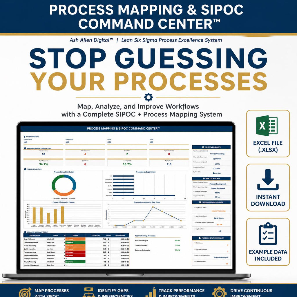 Process Mapping & SIPOC Excel Template