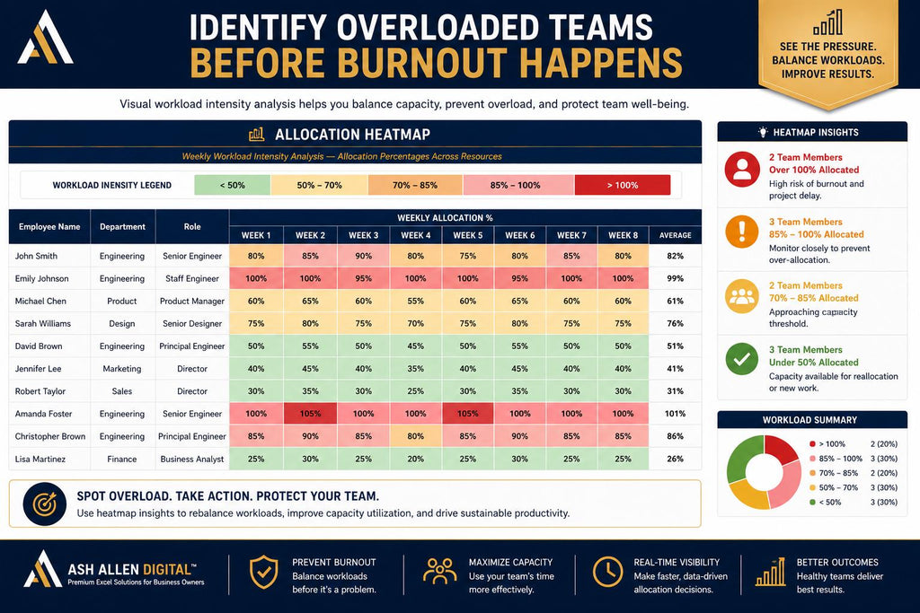 Team Allocation Dashboard Excel