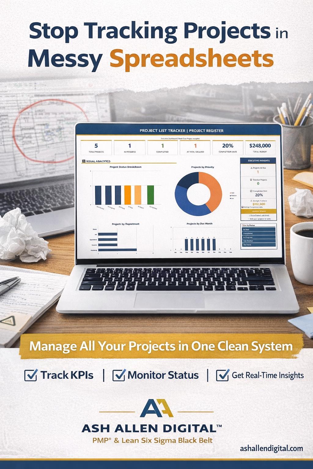 Project List Tracker Excel Template