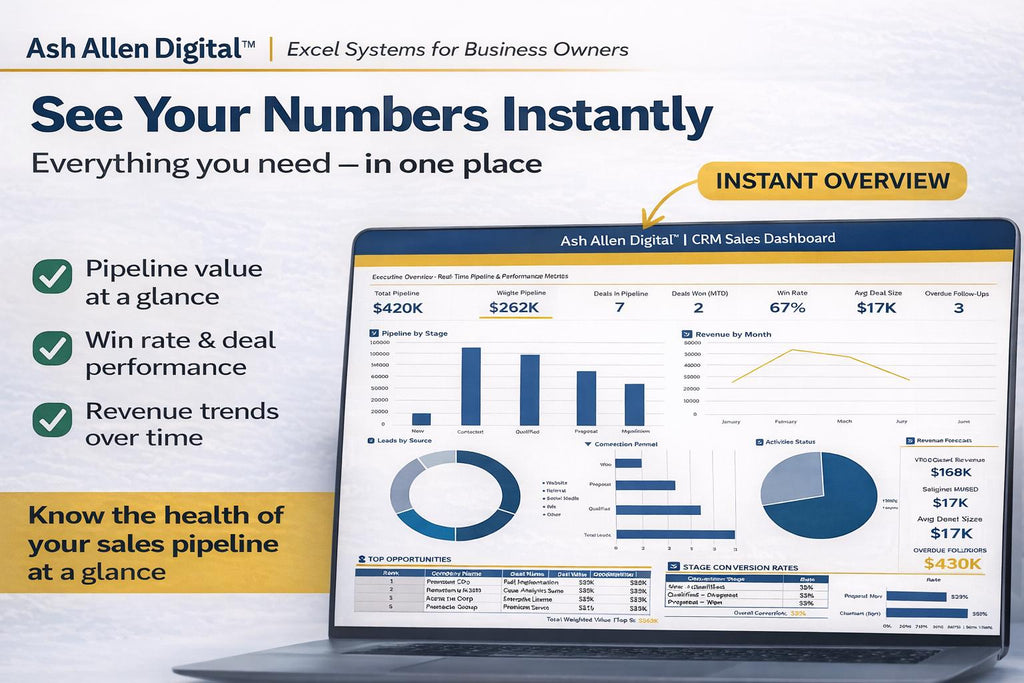 Sales CRM Excel Template