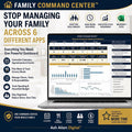 Family Command Center™ Excel Dashboard | Household Planner & Family Organizer