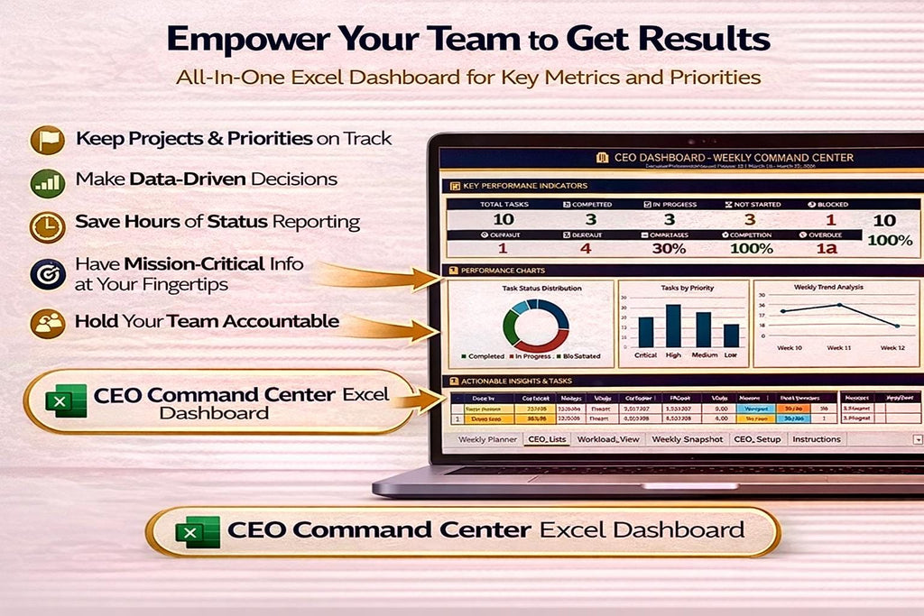 CEO Dashboard Excel Template