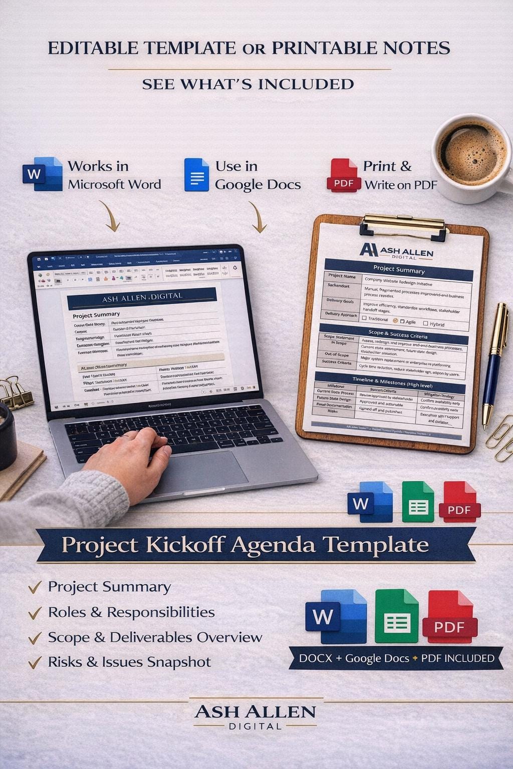 Project Kick-Off Meeting Agenda Template