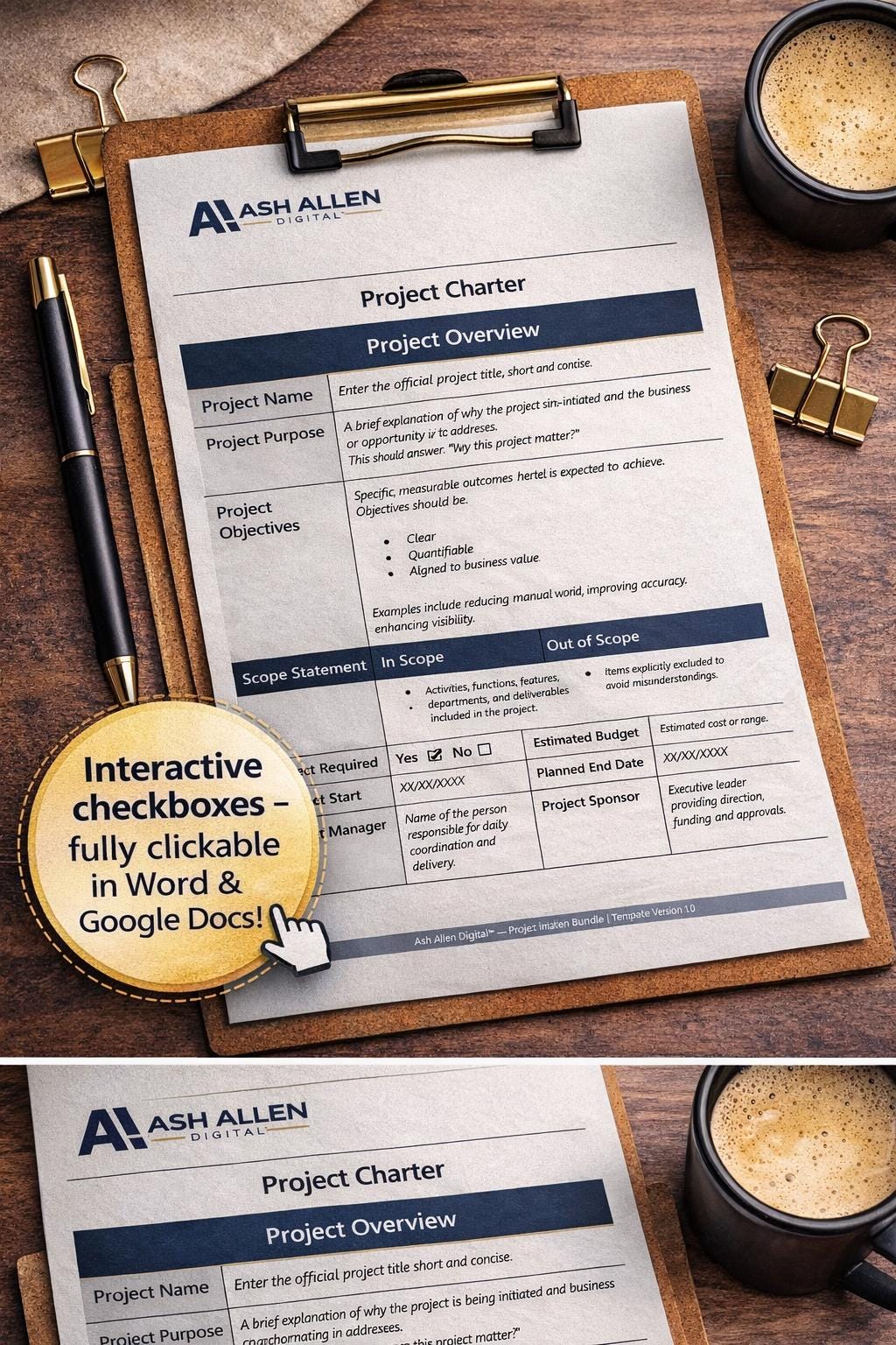 FREE Project Charter Template