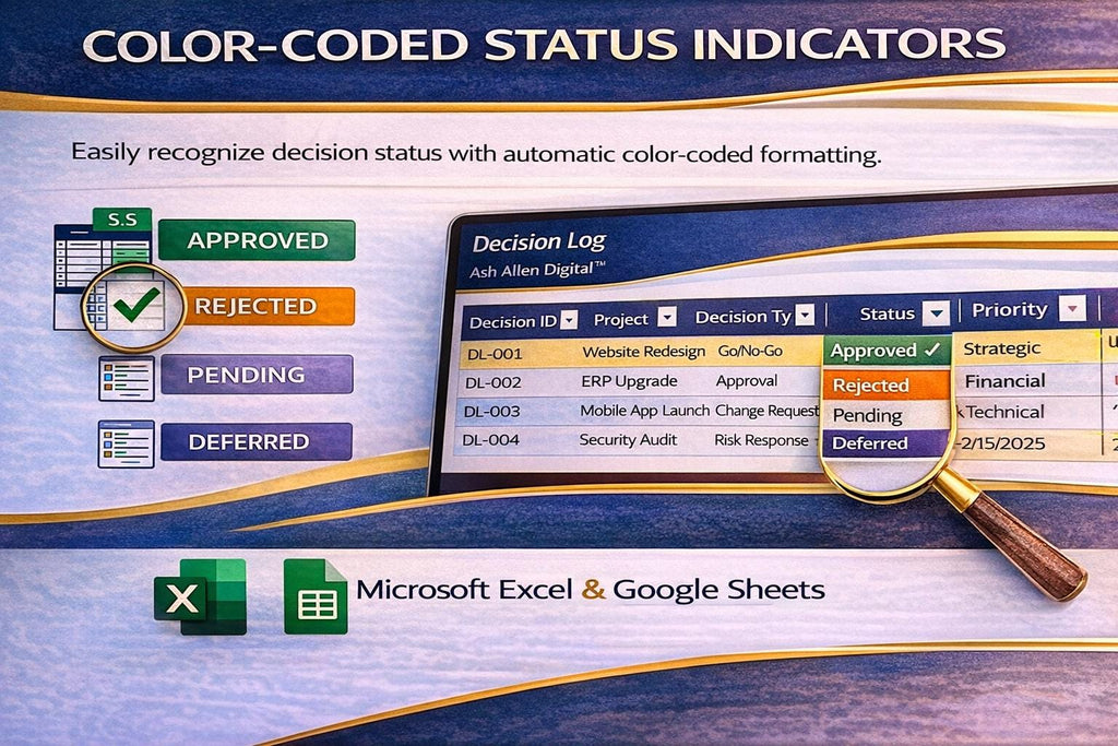 Decision Log Excel Template