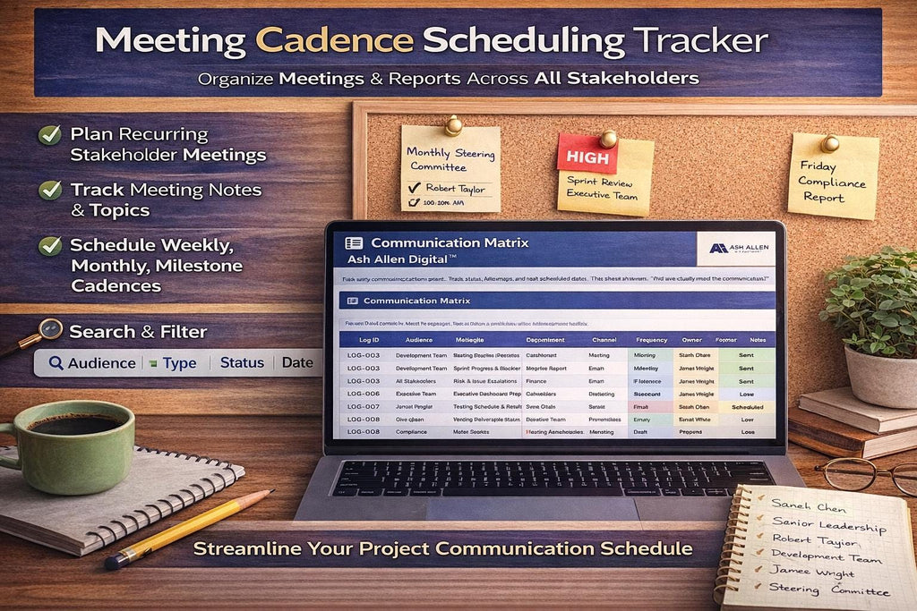 Project Communication Plan Excel Template