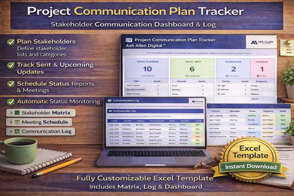Project Communication Plan Excel Template