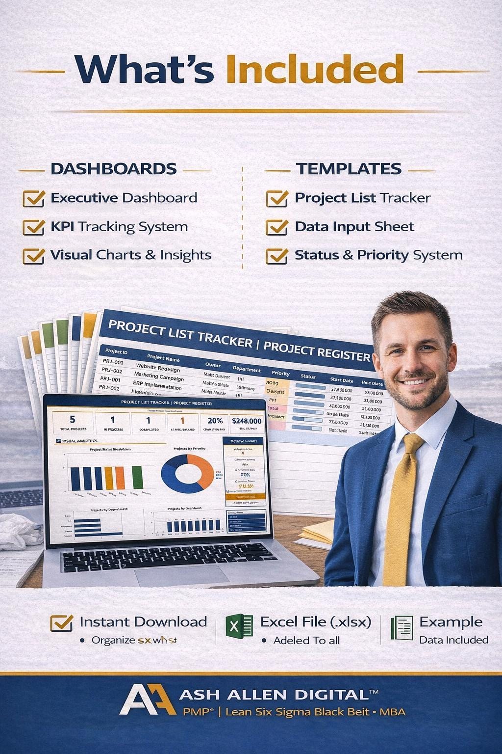 Project List Tracker Excel Template