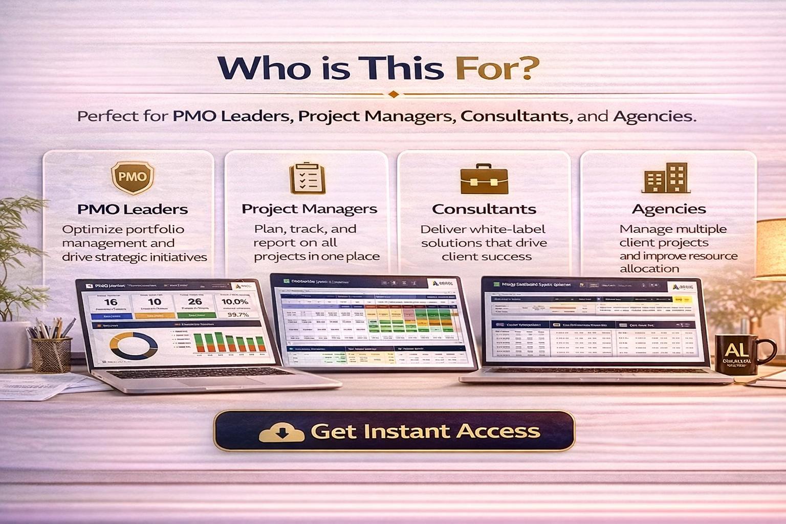 PMO Resource Dashboard Excel Bundle