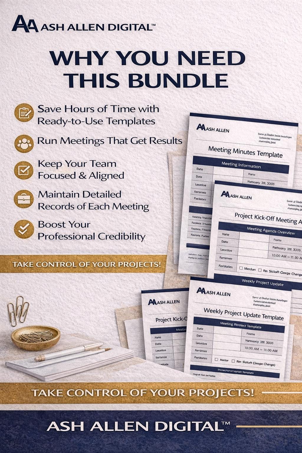 Meeting Minutes Template Bundle
