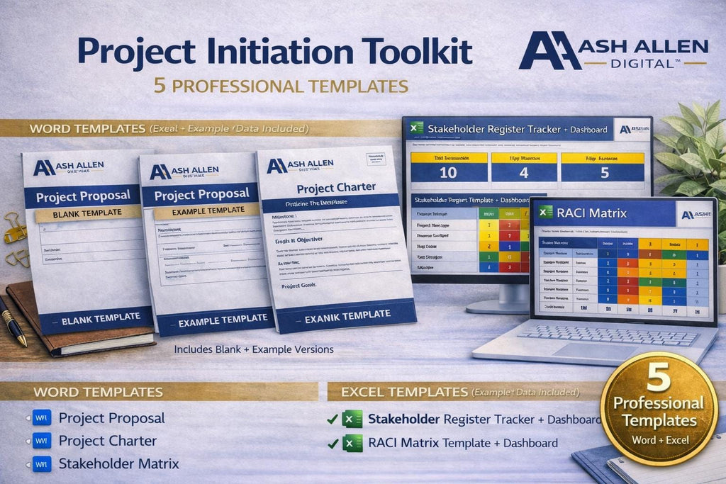 PROJECT INITIATION TOOLKIT | EXCEL & WORD TEMPLATES