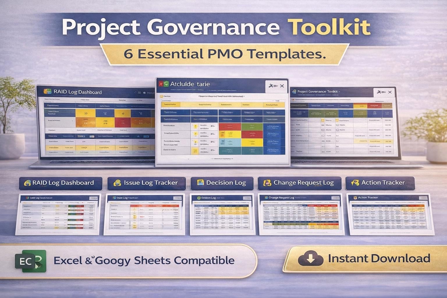 PMO Resource Dashboard Excel Bundle