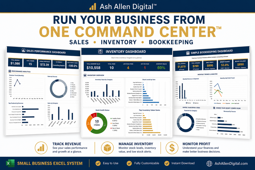 Small Business Command Center™ Excel System