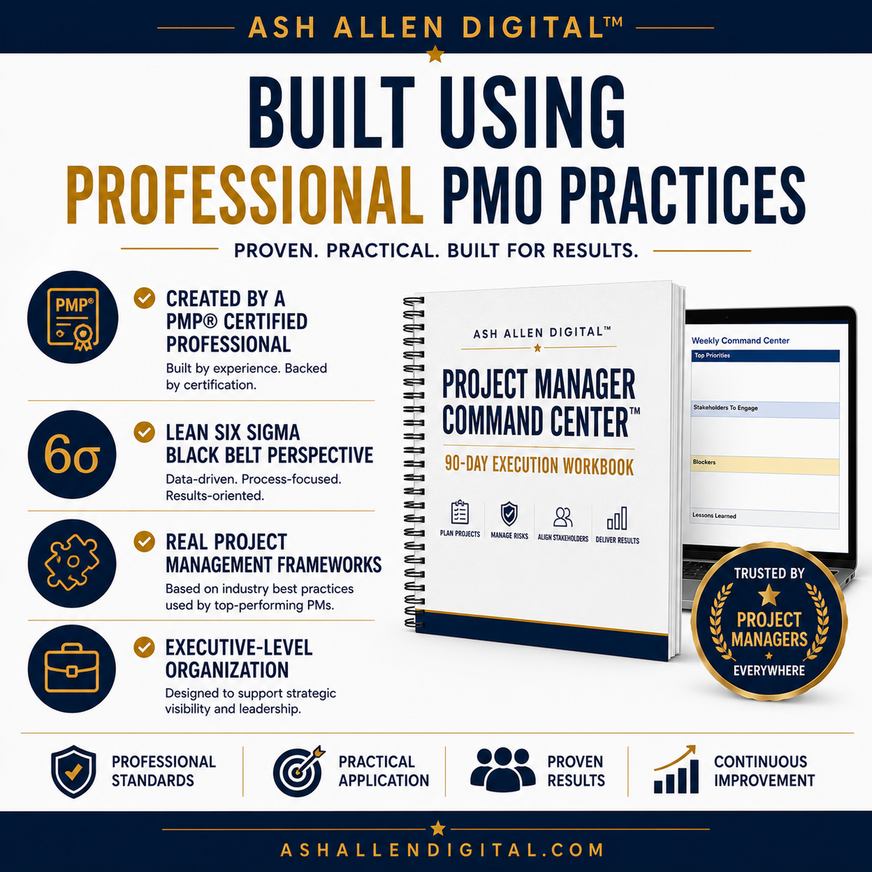 Project Manager Command Center™ | 90-Day Project Execution Workbook