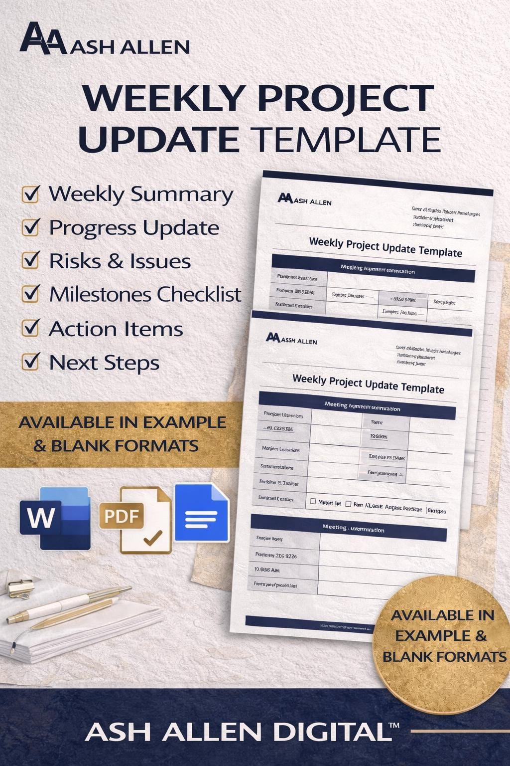 Meeting Minutes Template Bundle