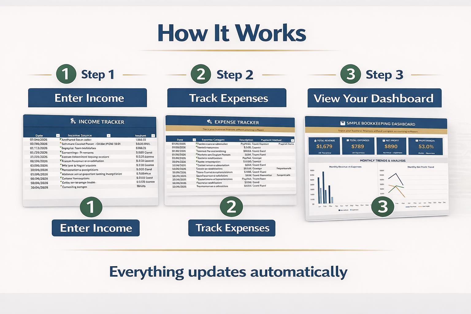 Simple Bookkeeping System Excel