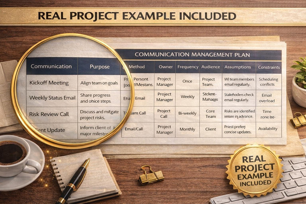 Project Communication Plan Template