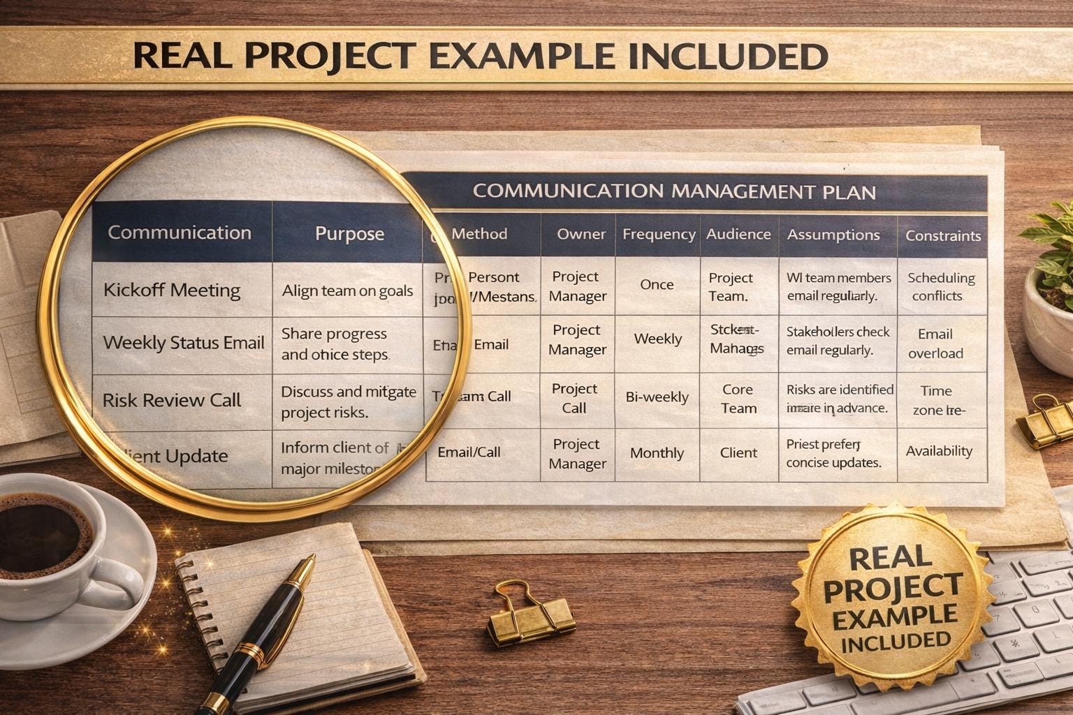 Project Communication Plan Template