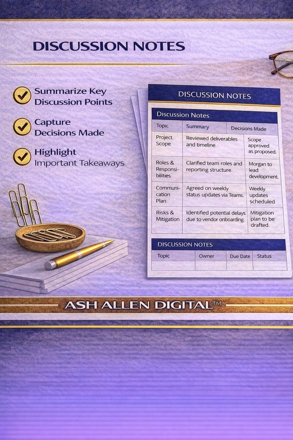 Meeting Minutes Template