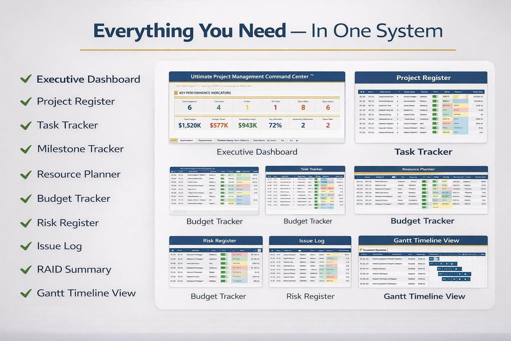 Project Management Excel System