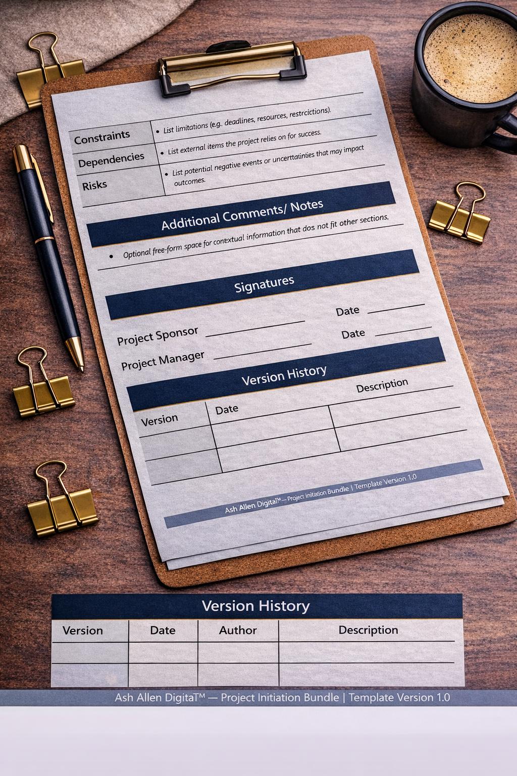 FREE Project Charter Template