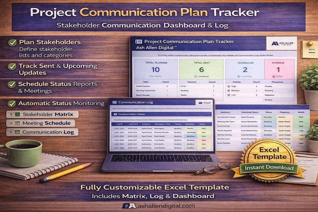 Project Communication Plan Excel Template
