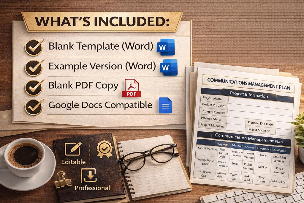 Project Communication Plan Template