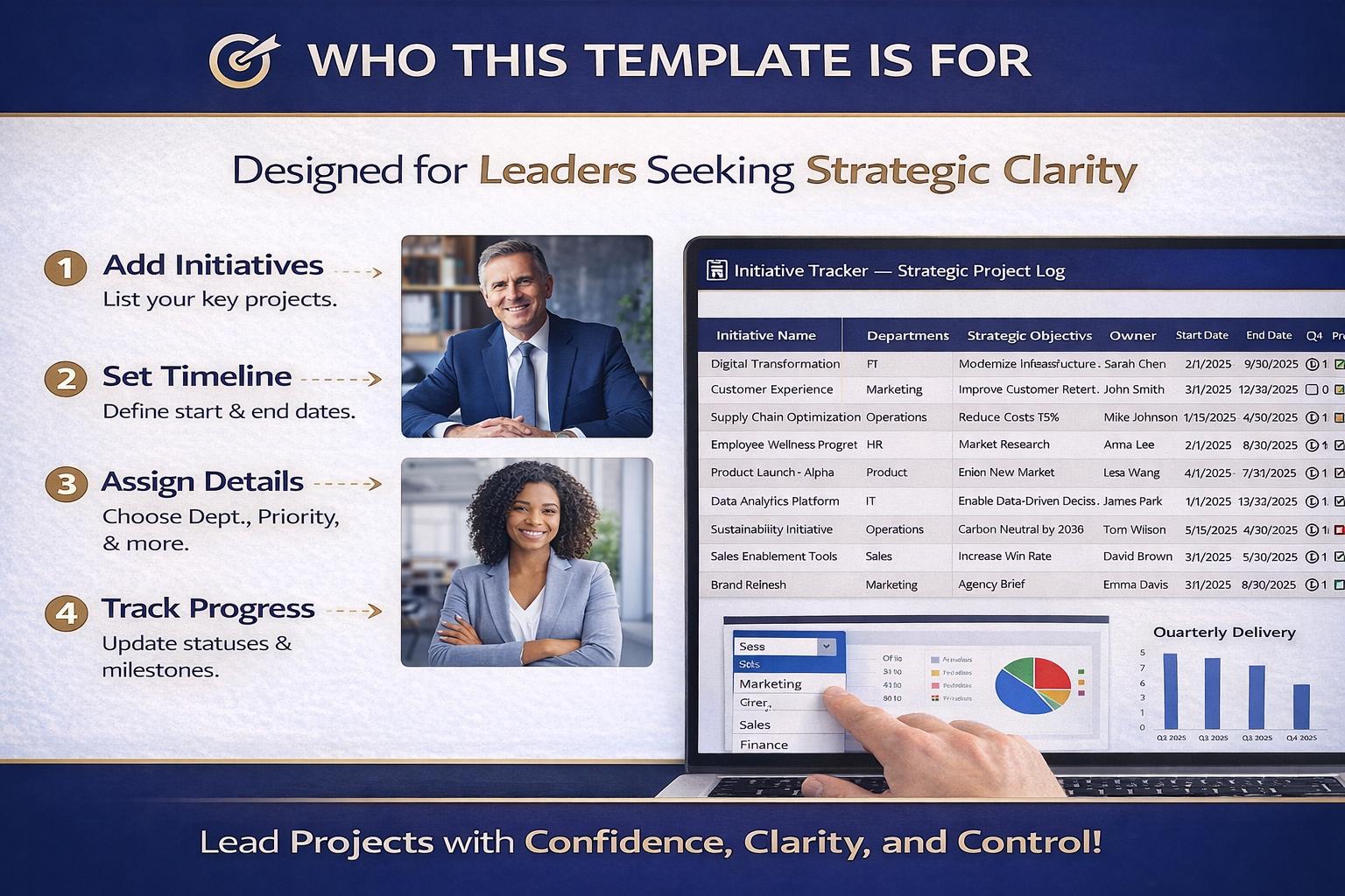 Project Roadmap Excel Template