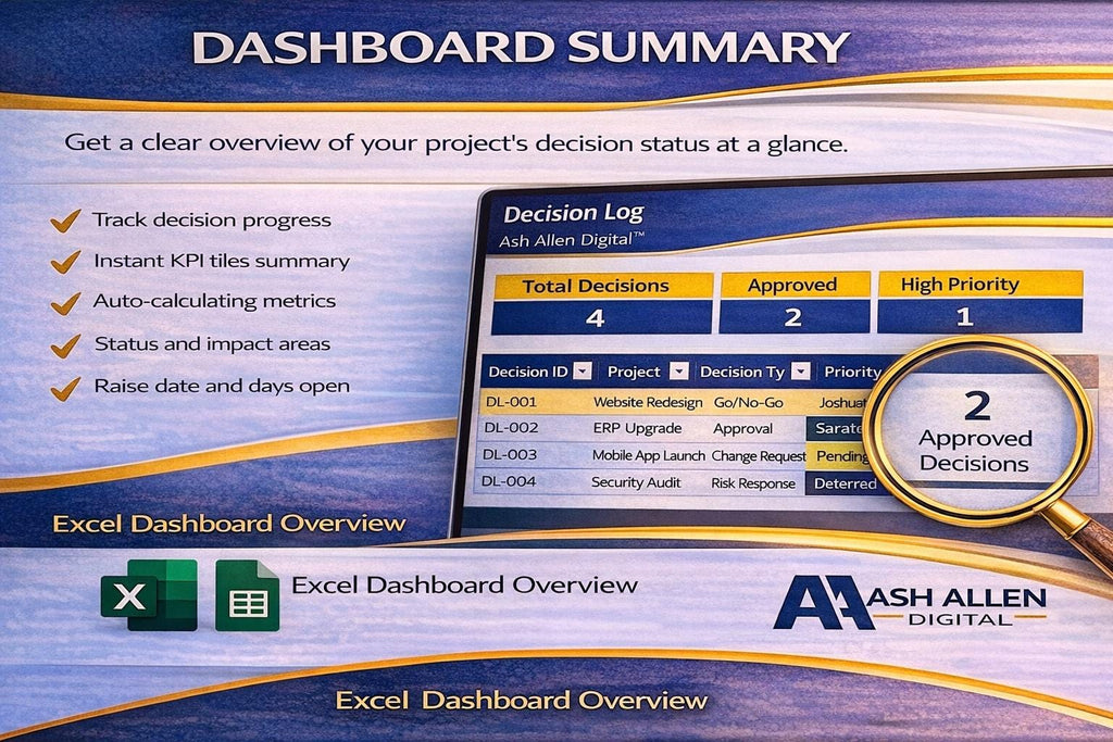 Decision Log Excel Template