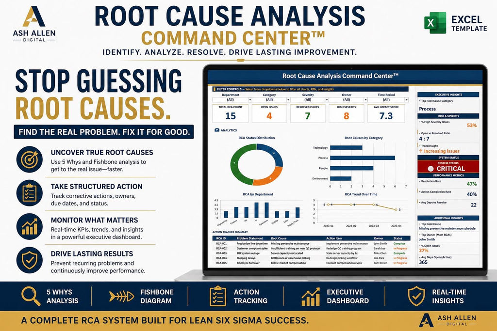 Root Cause Analysis Excel Template